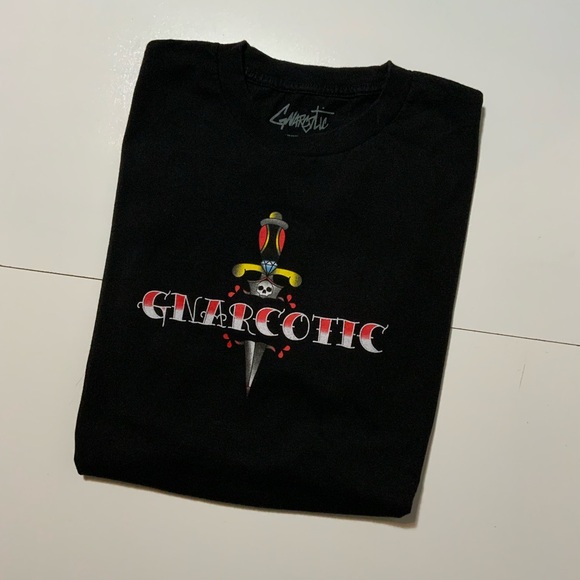Other - Gnarcotic Street Addict Lil Gnar Knife Tattoo Skull Skate Graphic T-Shirt